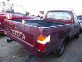 1991 Toyota Truck Burgundy Standard Cab 2.4L MT 2WD #Z22071